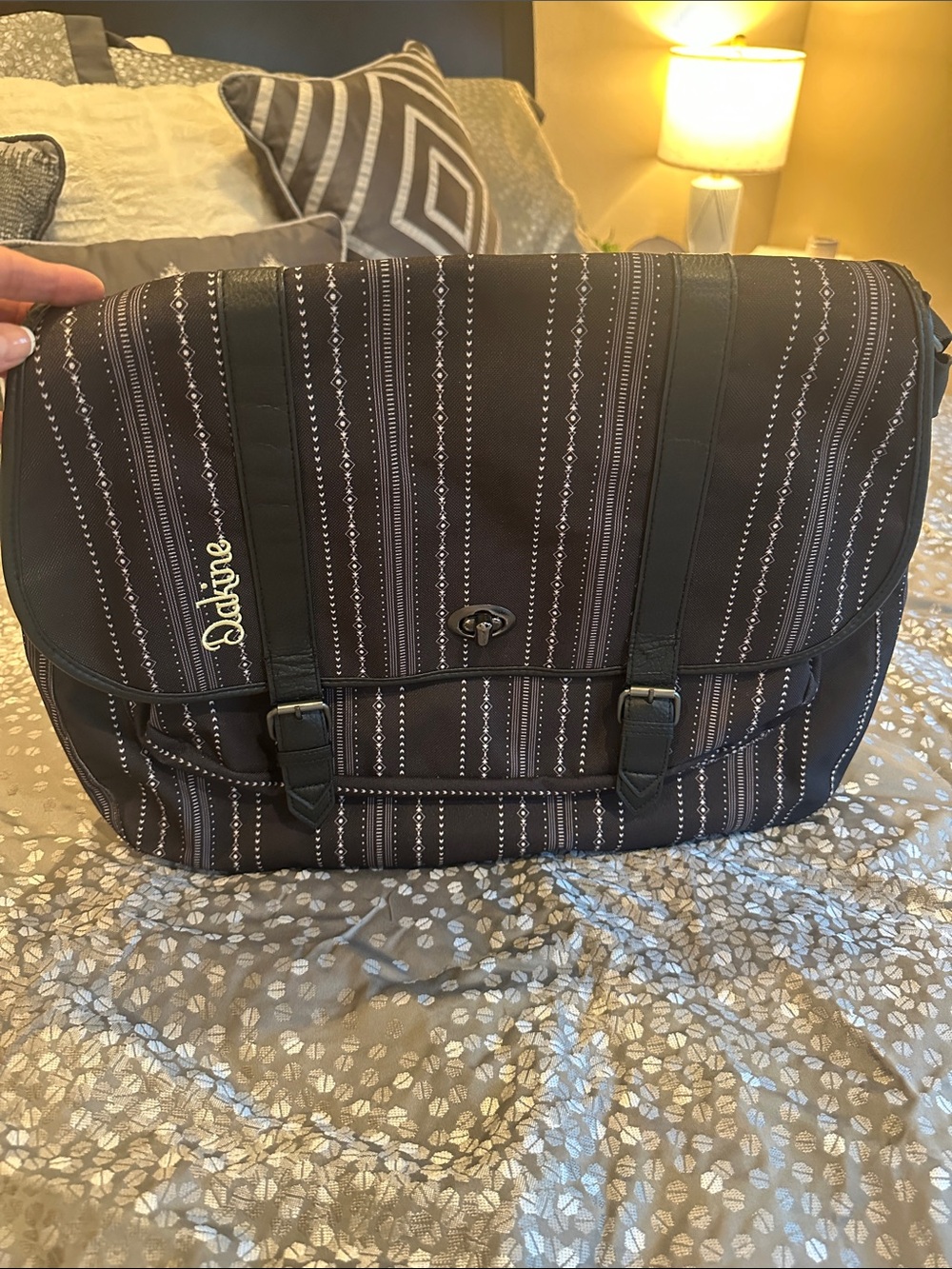 Dakine Black Stripe Messenger Bag